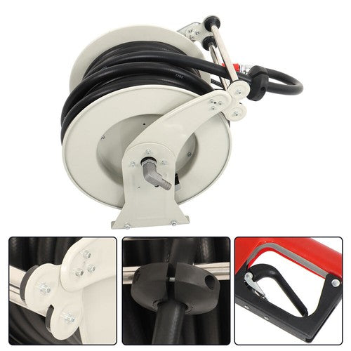 Solid Spare For Tractor 3/4" x 66' Auto Fueling Gun Retractable 300PSI Fuel Diesel Hose Reel