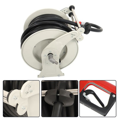 Solid Spare For Tractor 3/4" x 66' Auto Fueling Gun Retractable 300PSI Fuel Diesel Hose Reel