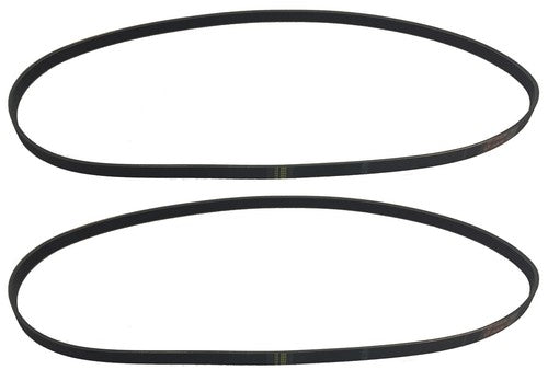 Solid Spare (2) 6 Ribbed Poly V Belt 47" Inch Micro Rib Groove Flat Belt Metric 15 252
