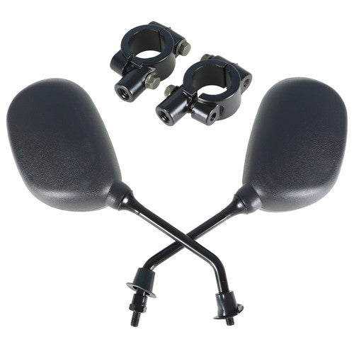 Solid Spare US For Honda Yamaha ATV Rear View Side Mirrors 7/8" Handlebar Mount New