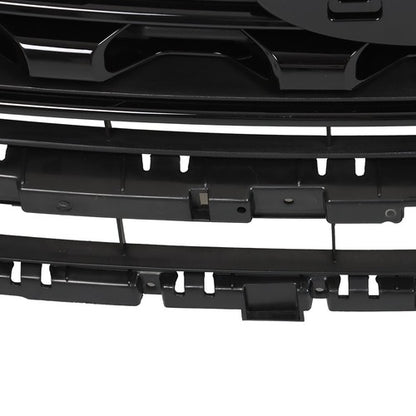 Solid Spare Front Bumper Grille Glossy Black For Ford Explorer 2016-2017 FO1200578