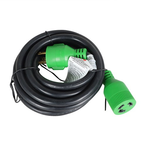 Solid Spare 3 Prong 30A 15FT Generator Extension Cord 125V NEMA L5-30P/R Twist Lock