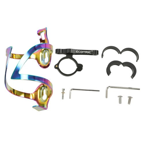 Solid Spare ECOTRIC Colorful Bottle Cage Aluminum alloy Bike Water Bottle Holder