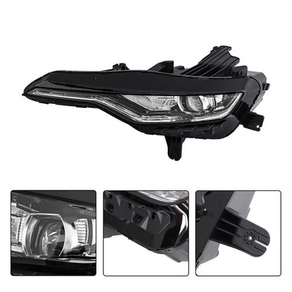 Solid Spare For Chevrolet Camaro SS 1SS 2SS RS 2019-2023 2024 Left Side Black LED Headlight