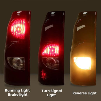 Solid Spare Tail Lights Brake Lamps W/Bulbs For 2003-2006 Chevy Silverado 1500 2500 3500 HD