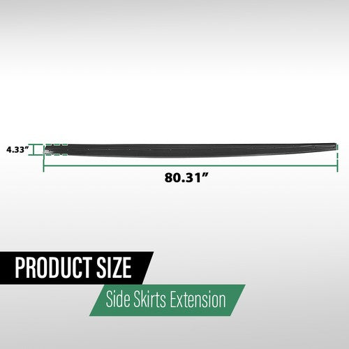 Solid Spare Fit For 14-20 BMW F32/F36/F33 4 Series M Sport Side Skirts Extension Carbon Look