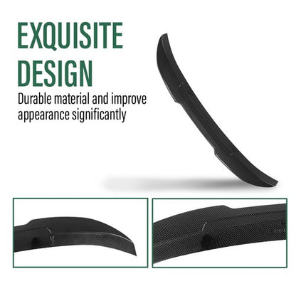 Solid Spare Fit For 2007-2013 BMW E92 M3 Coupe Carbon Look PSM Style Rear Trunk Spoiler Wing