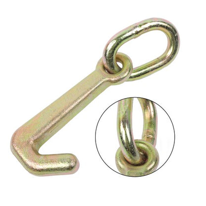 Solid Spare 2 Pack 5/16 Inch G70 Mini J Hook Hooks 5400lbs Working Load Limit Towing Hooks