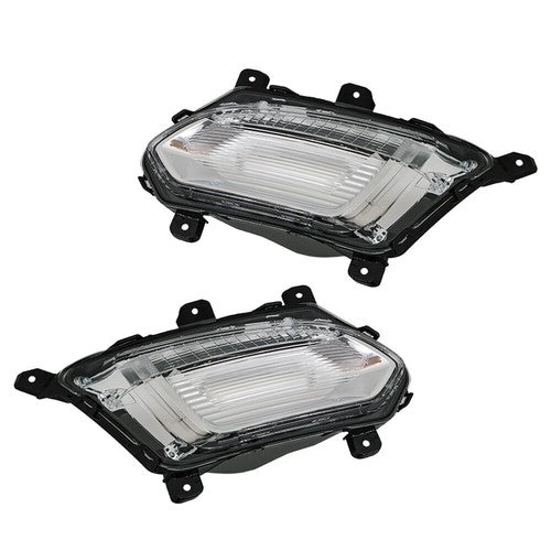 Solid Spare Fog Lights Assembly For Chevy Equinox L LT LS 16-17 LH+RH Front Daytime Running