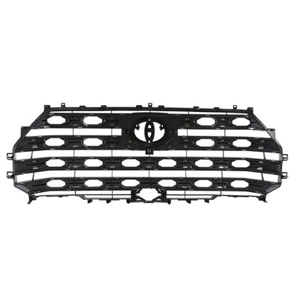 Fit Toyota Tundra 2022-2024 Platinum Brushed Satin Aluminum Front Upper Grille