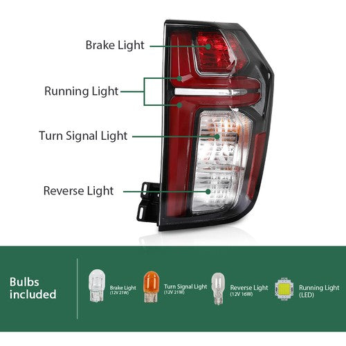 Solid Spare LED Tail Light Brake Lamp Right Side Fit For 21-23 Chevy Suburban Tahoe