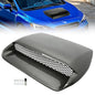 Solid Spare Carbon Fiber Look Air Flow Hood Scoop Bonnet Vent For 2015-2021 Subaru WRX STI
