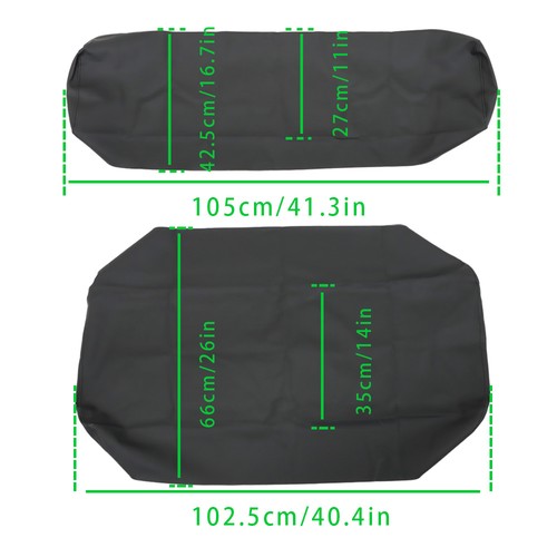 Solid Spare New For Kawasaki Mule 2500 2510 3000 3010 Diesel 4X4 Waterproof Black Seat Cover