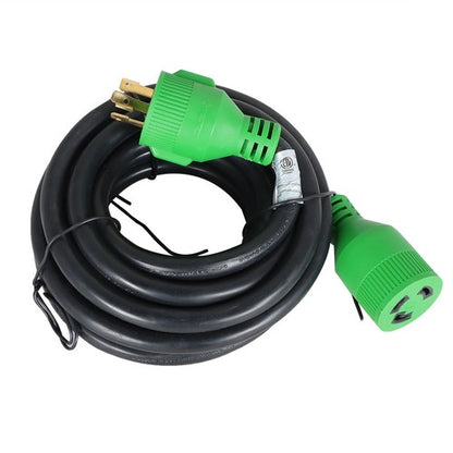Solid Spare 3 Prong 30A 15FT Generator Extension Cord 125V NEMA L5-30P/R Twist Lock