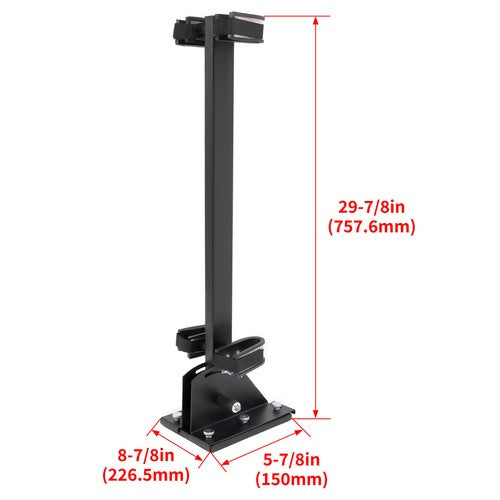 Solid Spare Adjustable Golf Cart Universal Floor Mount Gun Rack For Ezgo Club Car Yamaha