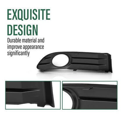 Solid Spare Fog Light Cover Bezel Trim Left+Right Side Fit For 2008-2012 Volvo S40 V50 S50