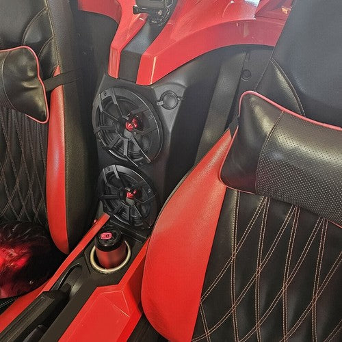 Solid Spare Waterfall Speaker Pods Enclosure For Polaris Slingshot 2015-2019 Empty Enclosure