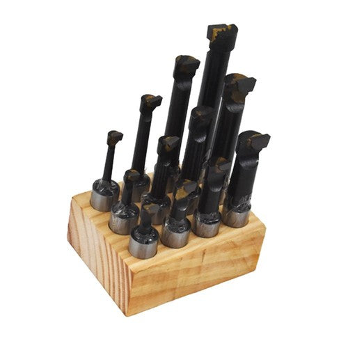 Solid Spare 5/8" BORING BAR SET PRO QUALITY 12 PCS CARBIDE TIPPED BARS 5/8" SHANK LATHE TOOL