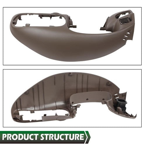 Solid Spare Fit For 97-03 Ford F150 Expedition Instrument Dash Pad Dashboard Bezel Brown NEW