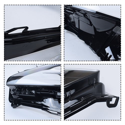 Clear Left & Right Replacement Headlight Lens Covers For Lexus LX570 2016-2019