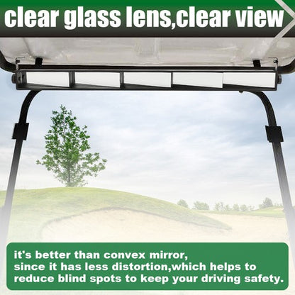 Solid Spare New Fit For EZGO Club Car Yamaha Golf Carts 5-Panel Wink Rear View Mirror 4pcs
