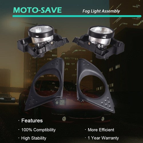 Solid Spare Fog Light Assembly w/Bulbs For Acura TSX 09-10 33900/33950-TL0-A01 L+R Side