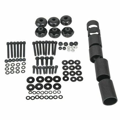 Solid Spare Roof Rack For Jeep Wrangler TJ Rubicon 97-2006 Textured Black Replace For 76713