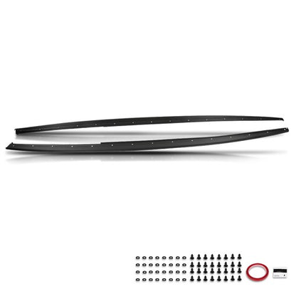 Solid Spare Fit For 12-18 BMW F30 F31 3 Series Sedan M Sport Side Skirt Extension Splitter