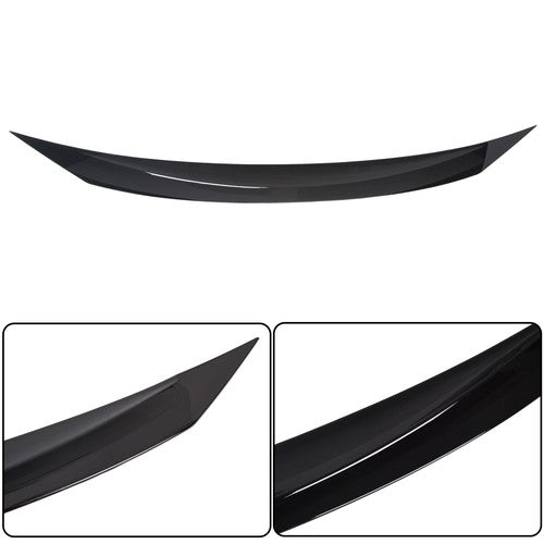 Solid Spare FOR HONDA CIVIC Si 2016-2021 GLOSS BLACK FRONT HOOD BUMPER UPPER TRIM NOSE COVER