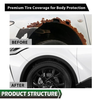 Solid Spare Fit For 18-21 Toyota C-HR Front Driver and Passenger Side Fender Trim Set