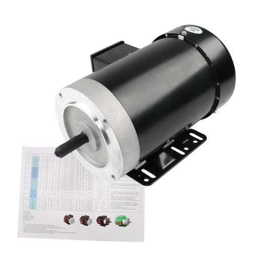Solid Spare 1800 RPM 2 HP General Electric Motor 3 Phase 56C Frame TEFC 230 / 460 Volt New