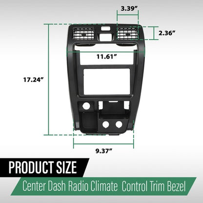 Solid Spare Fit For 1999-2002 Toyota 4Runner Center Dash Panel Radio Climate Control Bezel