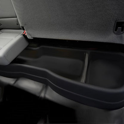Solid Spare For 2015-2025 Ford F150 F250 F350 F450 SuperCrew/Crew Cab Underseat Storage Box