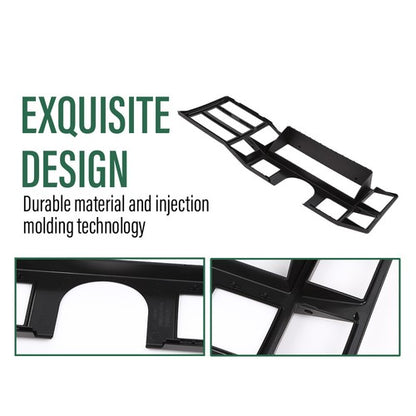 Solid Spare Fit For 84-1996 Jeep Cherokee XJ Comanche Dash Radio Bezel Instrument Trim Black