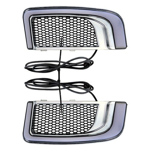 Solid Spare Fairing Lower Grill LED Turn Signal Running Light For Electra Glide 2014-2020