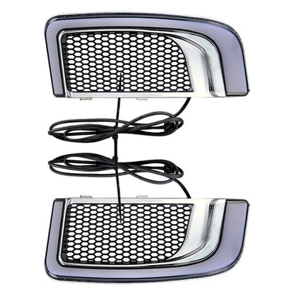 Solid Spare Fairing Lower Grill LED Turn Signal Running Light For Electra Glide 2014-2020
