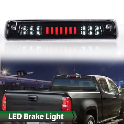 Solid Spare Fit For 15-18 Colorado Canyon Clear/Black LED 3rd Brake Light Cargo Lamp