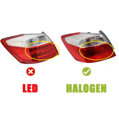 Halogen Outer Tail Light Left Side For 2013-2015 Honda Accord Sedan EX LX Sport