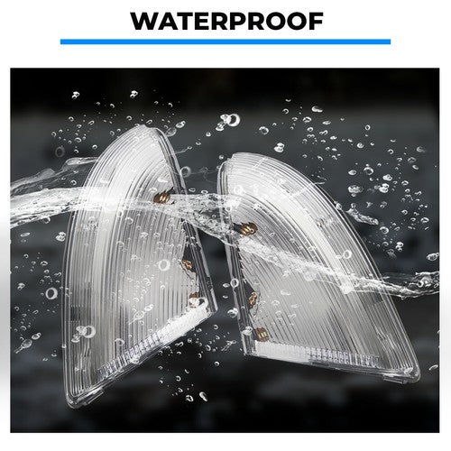 Solid Spare 2Pcs LED Mirror Turn Signal Lights Puddle Lamps For 2009-14 Dodge Ram 1500 2500