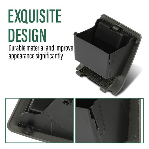 Solid Spare Dash Knee Center Glove Storage Cubby For 05-07 Ford F250 F350 Super Duty Gray