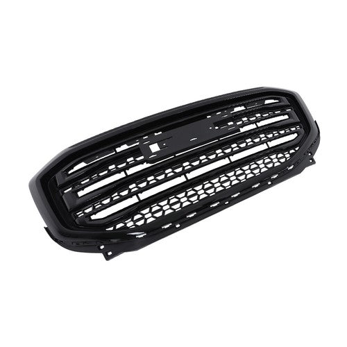 Solid Spare Compatible For GMC Acadia 2017-19 Gloss Black Front Bumper Upper Grille Plastic
