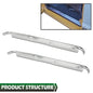 Solid Spare Pair Fit For 1967-1972 Chevy C10 GMC Truck Chrome Door Sill Plates W/ Hardware