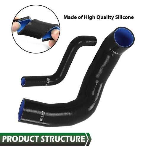 Solid Spare Fuel Hose Complete Kit Set Black Fit For 1970-1975 Jeep CJ5 CJ6 Base