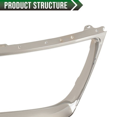 Solid Spare Fit For 2007-2009 Lexus ES350 Sedan Grille Shell Outer Grille Molding Chrome
