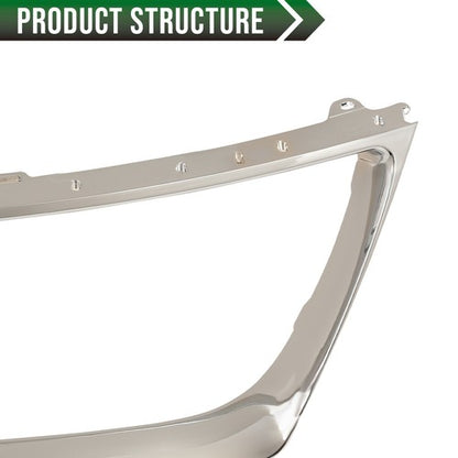 Solid Spare Fit For 2007-2009 Lexus ES350 Sedan Grille Shell Outer Grille Molding Chrome