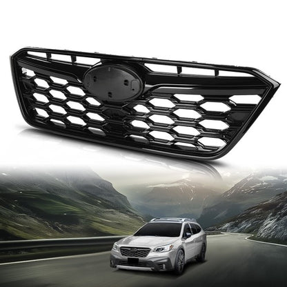 Solid Spare Fit For 2020-2022 Subaru Outback Front Bumper Upper Grille Honeycomb Grill