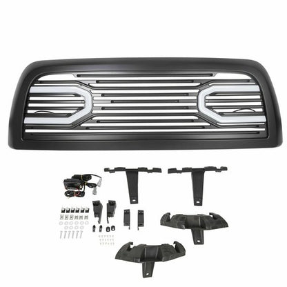 Solid Spare For 2010-2018 Dodge Ram 2500 3500 4500 5500 Big Horn Black Grille Shell & Lights