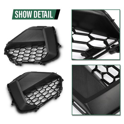 Solid Spare Fit For 2024-2025 Ford Mustang GT Front Bumper Lower Corner Grille Left & Right