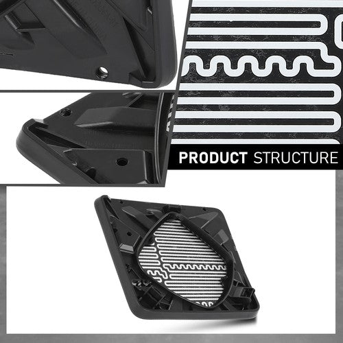 Solid Spare Fit For 08-16 Ford F250 F350 F450 Super Duty Upper Heated Tow Mirror Glass Left