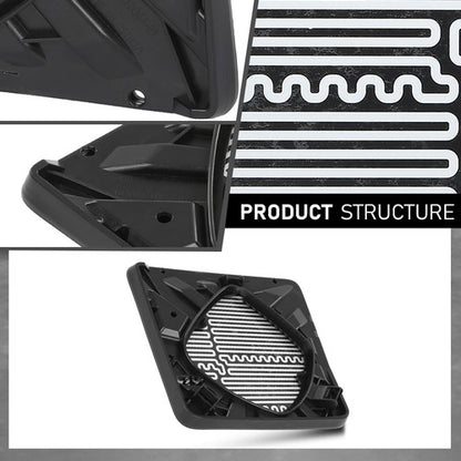 Solid Spare Fit For 08-16 Ford F250 F350 F450 Super Duty Upper Heated Tow Mirror Glass Left